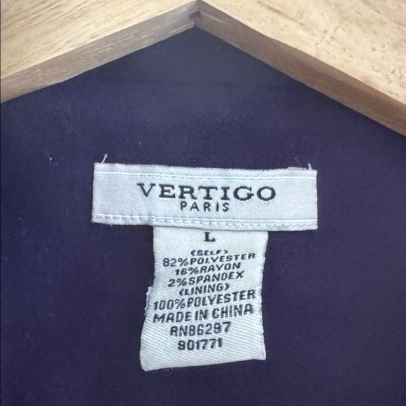 INC International Concepts Deep Purple Coat with Oversized Collar - Picture 3 of 3